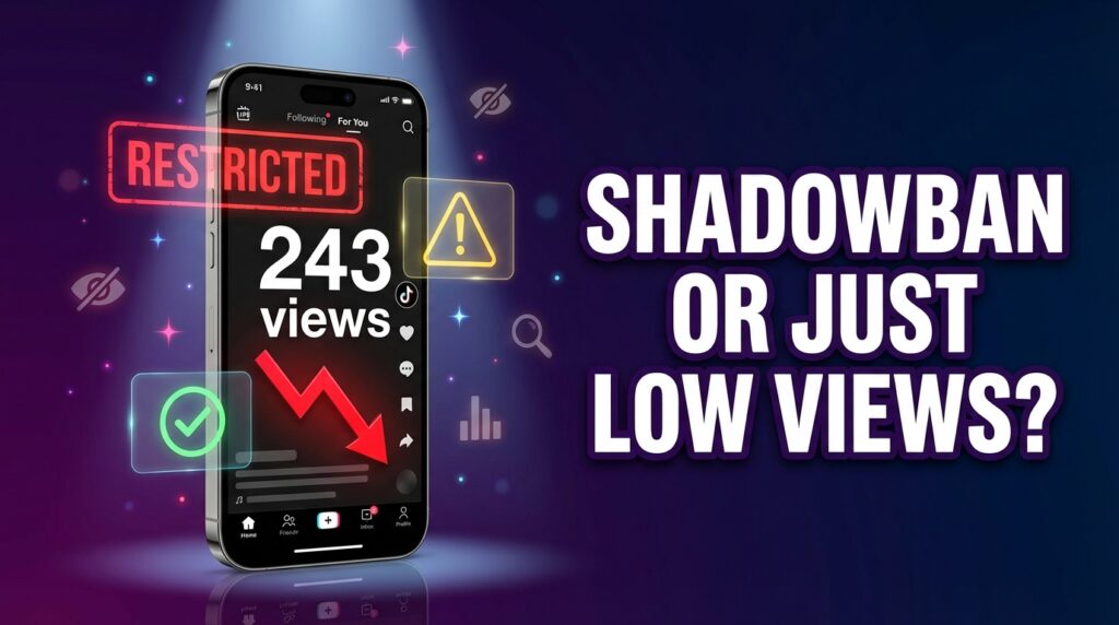 TikTok Shadowban Explained: How to Tell If You’re Actually Restricted or Just Getting Low Views