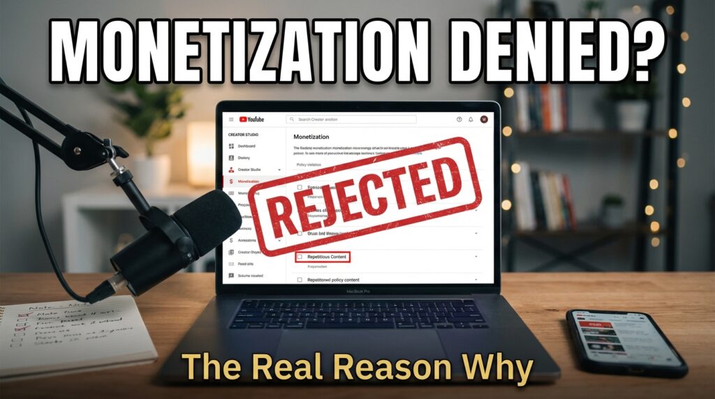 YouTube Keeps Rejecting Your Monetization? Here’s What “Repetitious Content” Really Means