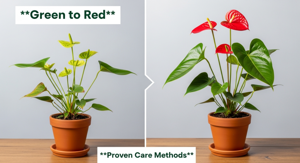 Anthurium Care: How to Turn Green Spadix into Vibrant Red Blooms