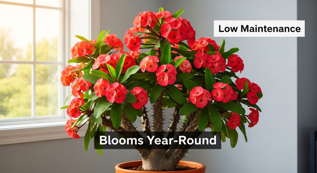 Crown of Thorns Plant Care: How This Flowering Succulent Blooms Year-Round